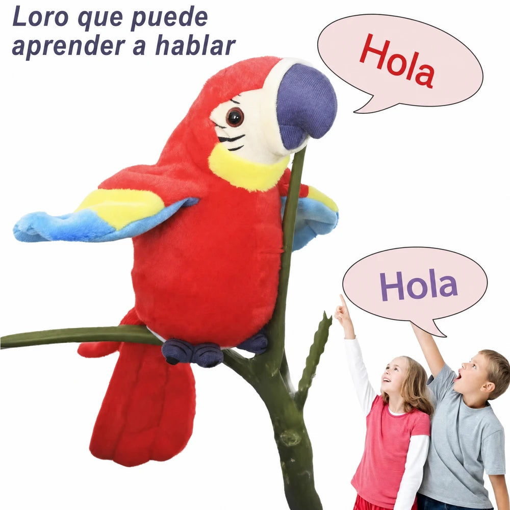 Loro Parlante Interactivo para Mascotas – Repite lo que Escucha | Azul, Verde, Rojo | Pack de 3