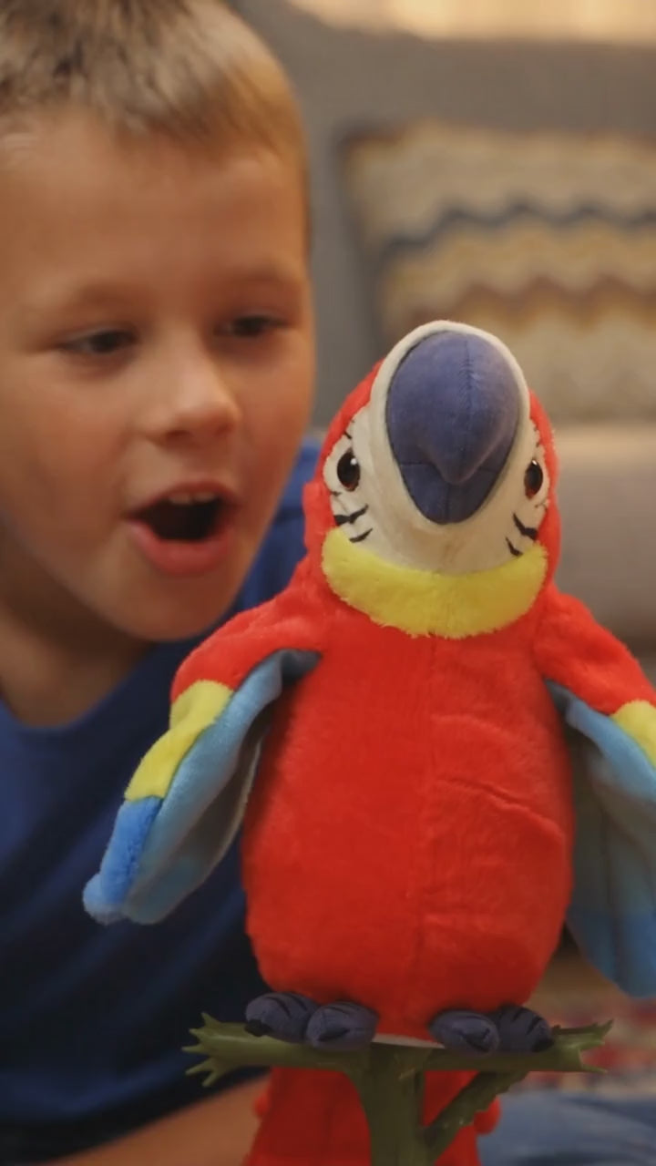 Loro Parlante Interactivo para Mascotas – Repite lo que Escucha | Azul, Verde, Rojo | Pack de 3